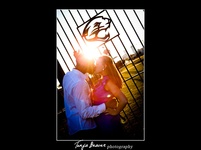 EverBank Field Engagement Photos; EverBank Field Engagement Pictures; Tonya Beaver Photography; Jacksonville Jaguars Engagement Photos; 