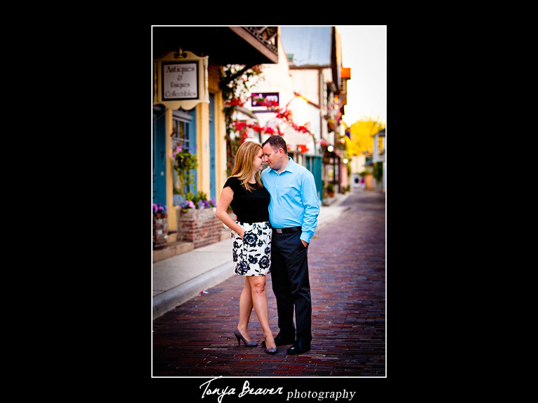 St Augustine Engagement Photographer; St Augustine Engagement Photos; St. Augustine; St. George Street Engagement Pictures; Tonya Beaver Photography; 