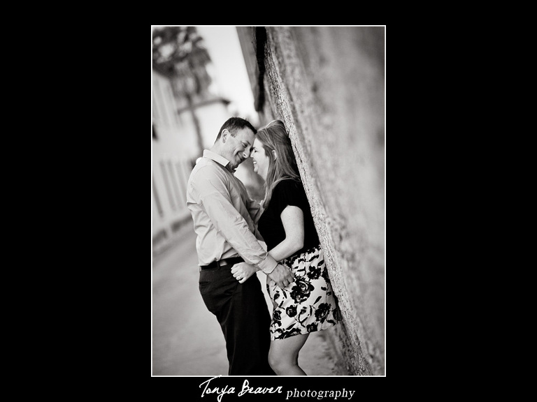 St Augustine Engagement Photographer; St Augustine Engagement Photos; St. Augustine; St. George Street Engagement Pictures; Tonya Beaver Photography; 
