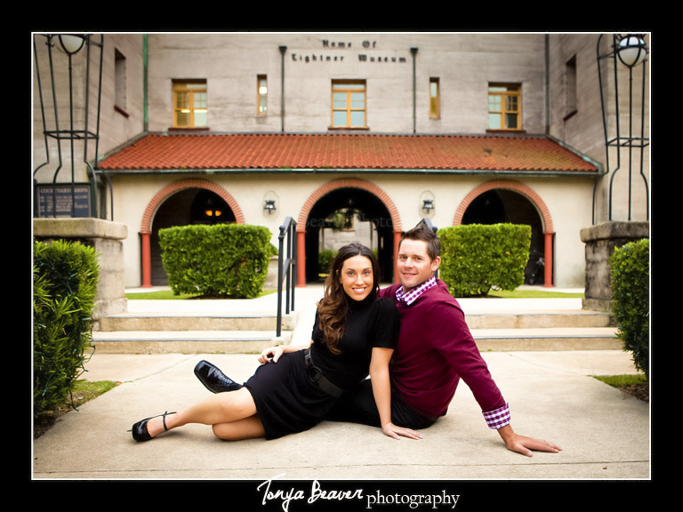 Florida Engagement Photography; Saint Augustine Engagement Photography; Tonya Beaver Photography; Lightner Museum Engagement Photos;