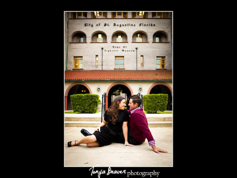 Florida Engagement Photography; Saint Augustine Engagement Photography; Tonya Beaver Photography; Lightner Museum Engagement Photos;