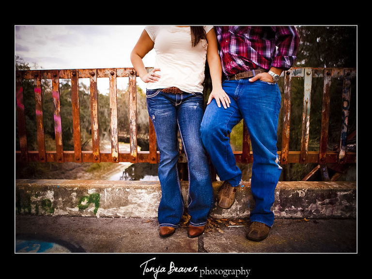 Live Oak Engagement Photos; Bridge Engagement Photography; Tonya Beaver  Photography;