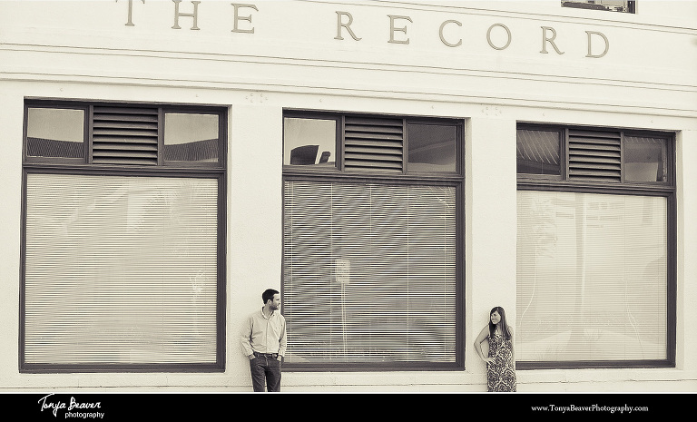 St. Augustine Engagement Photos; St. George Street Engagement Photos; Tonya Beaver Photography; St. George Street Engagement Pictures; The Record Building Engagement Photos; The St. Augustine Record Engagement Photos; 