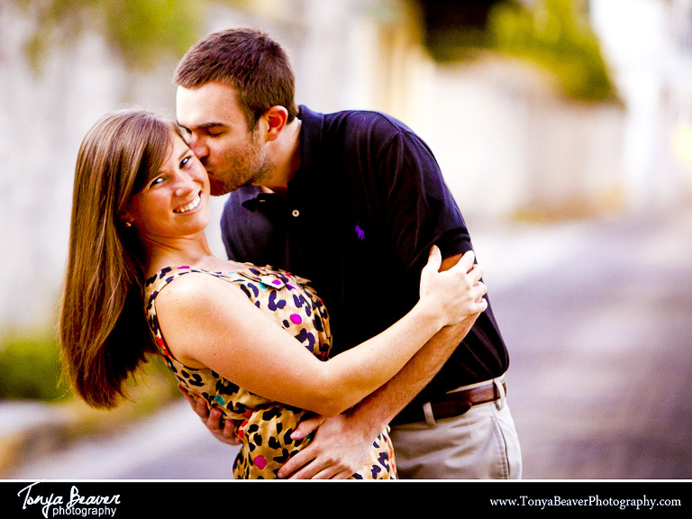 St. Augustine Engagement Photos; St. George Street Engagement Photos; Tonya Beaver Photography; St. George Street Engagement Pictures; 
