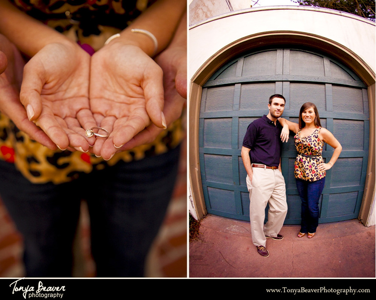 St. Augustine Engagement Photos; St. George Street Engagement Photos; Tonya Beaver Photography; St. George Street Engagement Pictures; 