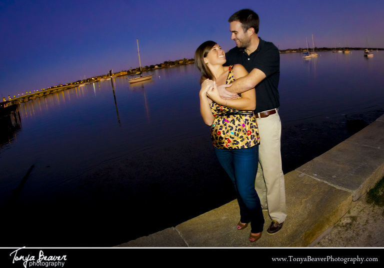 St. Augustine Engagement Photos; St. George Street Engagement Photos; Tonya Beaver Photography; St. George Street Engagement Pictures; 