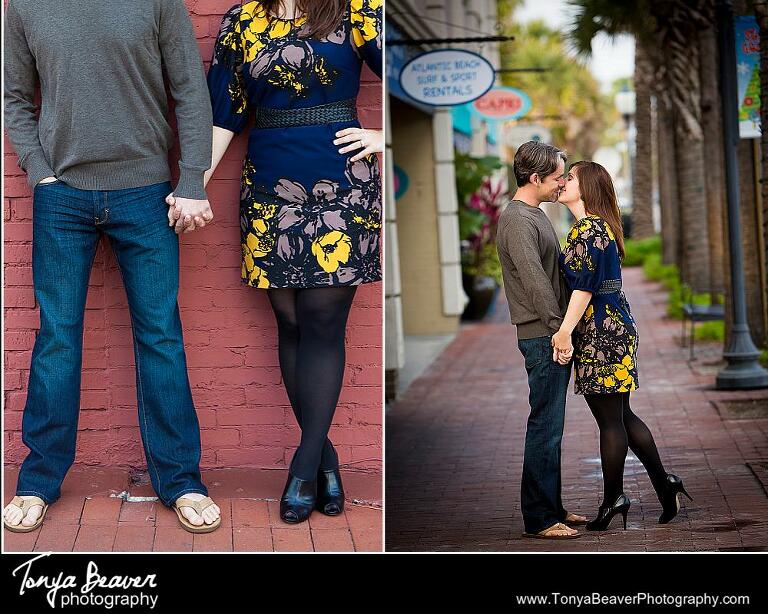 Atlantic Beach Engagement Photos; Holiday Engagement Photos; Beach Engagement Photos; Tonya Beaver Photography; 