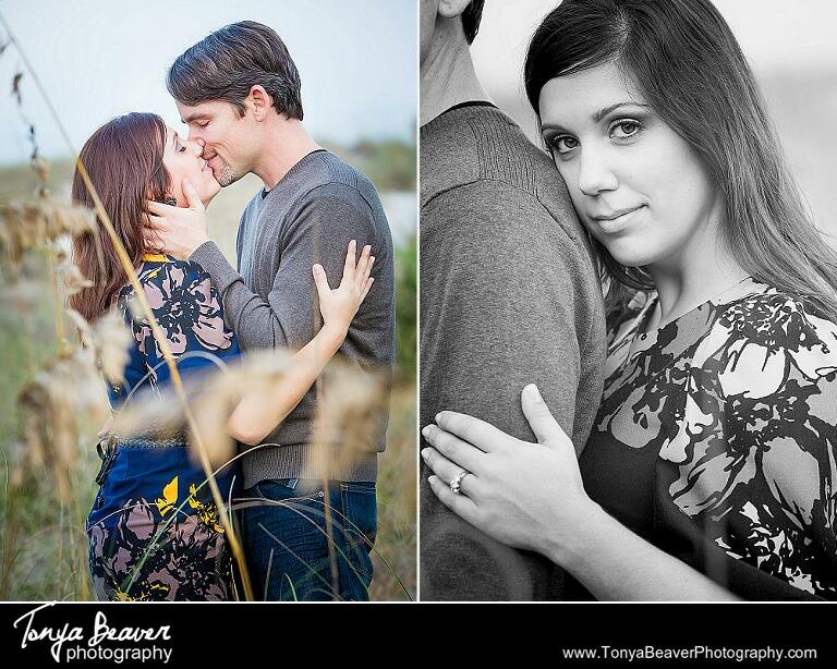 Atlantic Beach Engagement Photos; Holiday Engagement Photos; Beach Engagement Photos; Tonya Beaver Photography; 
