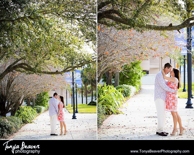 Downtown Jacksonville Engagement Photos; Bedell Building Engagement Photos; Tonya Beaver Photography; FIRST PRESBYTERIAN CHURCH ENGAGEMENT PHOTOS; 