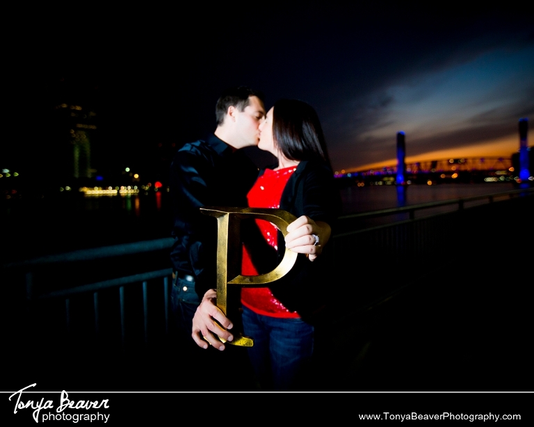 Downtown Jacksonville Engagement Photos; Tonya Beaver Photography; City Engagement Photos; Downtown Engagement Photos; 