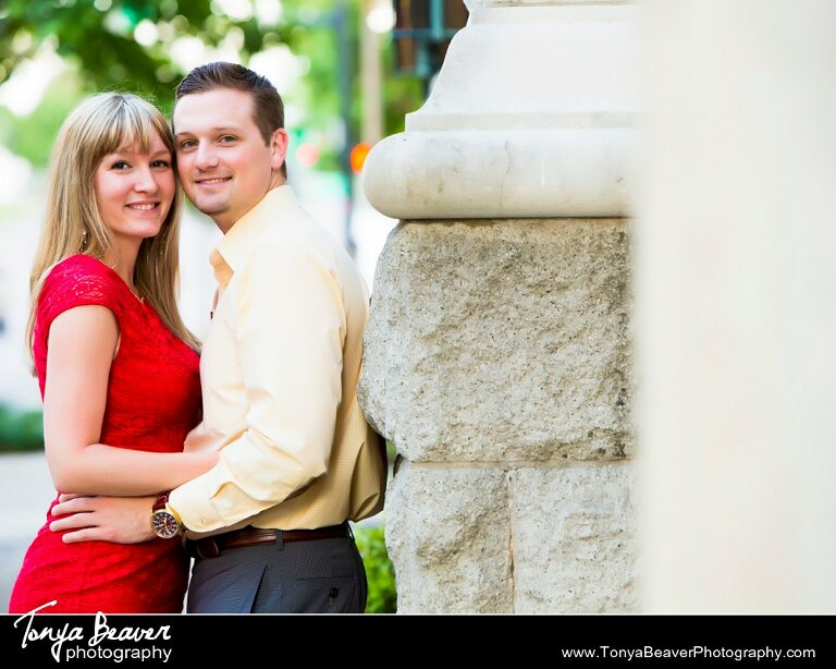Bedell Building Engagement Photos;  Downtown Jacksonville Engagement Photos, Tonya Beaver Photography; 