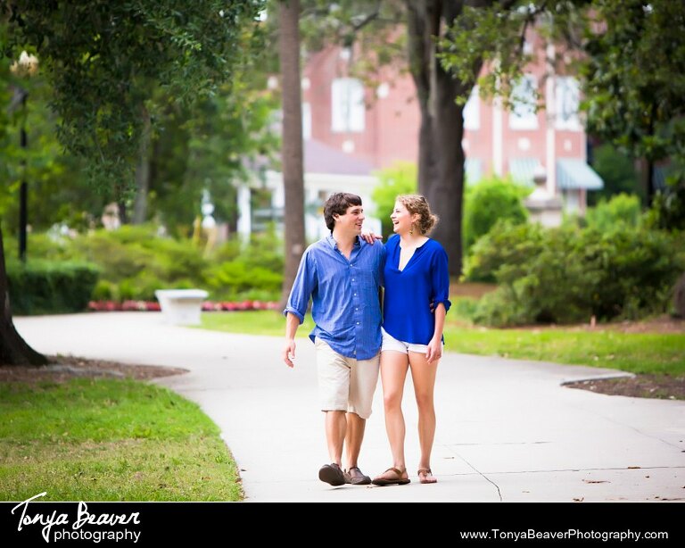 Jacksonville Engagement Photos; Outdoor Engagement Photos; Woodsy Engagement Photos;  Tonya Beaver Photography; 