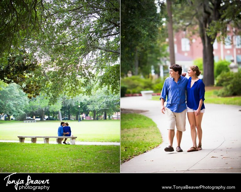 Jacksonville Engagement Photos; Outdoor Engagement Photos; Woodsy Engagement Photos;  Tonya Beaver Photography; 