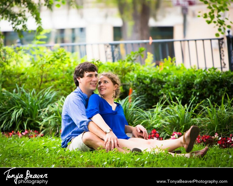 Jacksonville Engagement Photos; Outdoor Engagement Photos; Woodsy Engagement Photos;  Tonya Beaver Photography; 