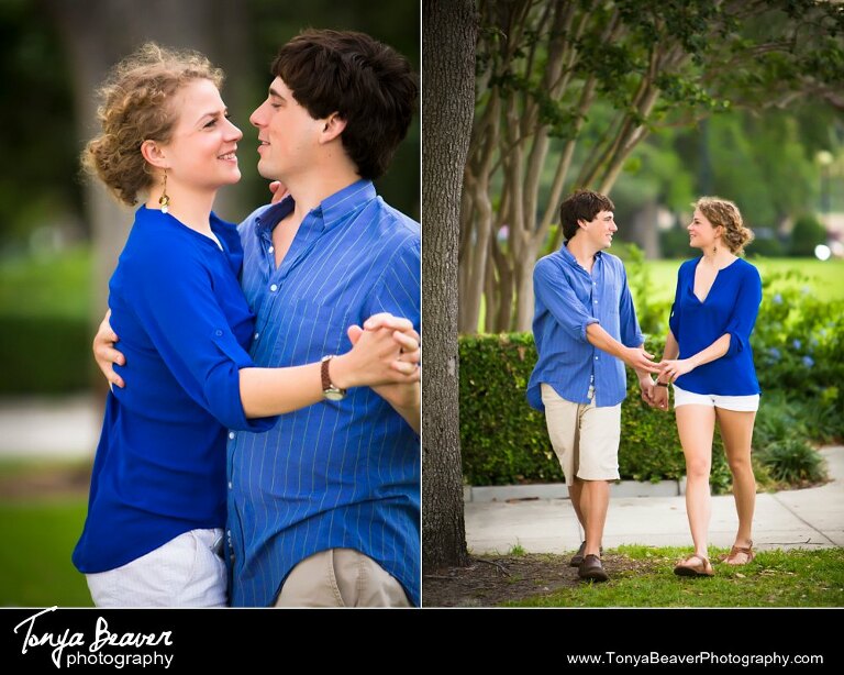Jacksonville Engagement Photos; Outdoor Engagement Photos; Woodsy Engagement Photos;  Tonya Beaver Photography; 