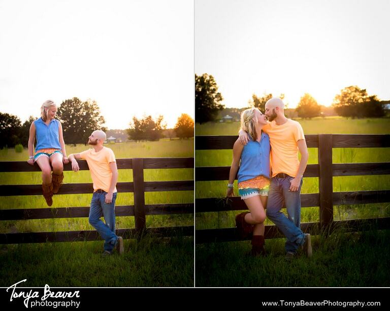 Live Oak Engagement Photos; Live Oak Engagement Photographer; Live Oak Engagement Photography; Outdoor Engagement Pictures; Tonya Beaver Photography;  Country Engagement Pictures; 