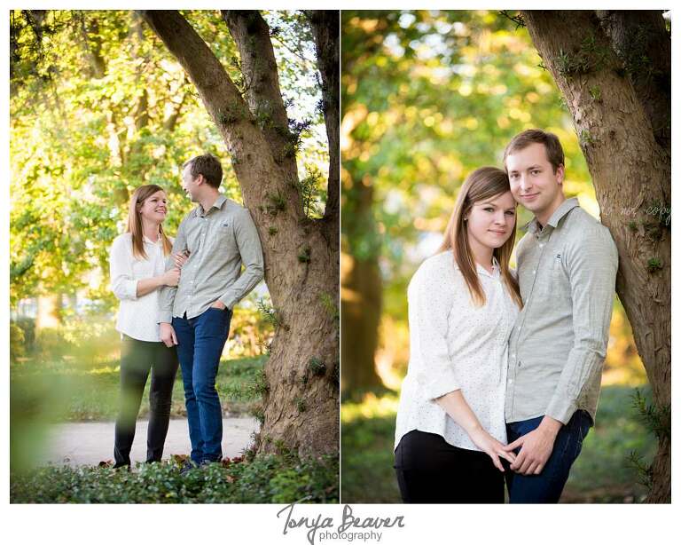 Memorial Park Engagement Photos;  Riverside Engagement Photos; Tonya Beaver Photography;