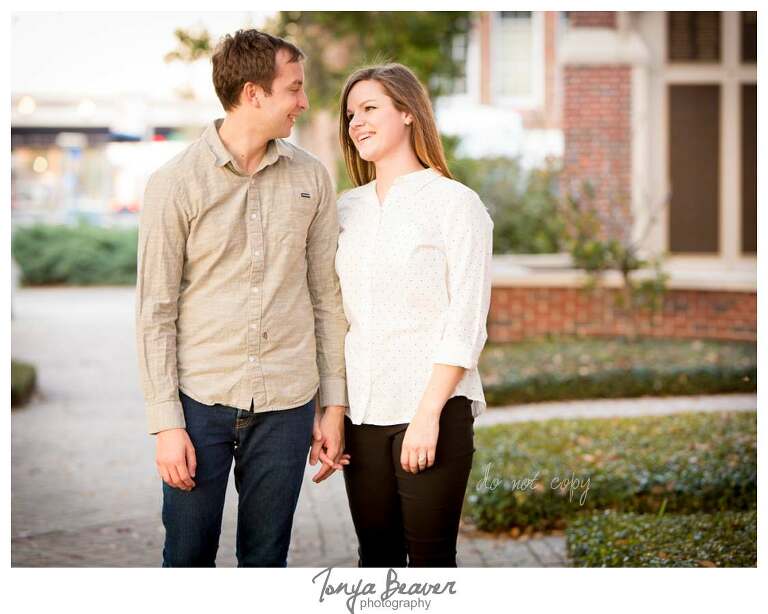 Memorial Park Engagement Photos;  Riverside Engagement Photos; Tonya Beaver Photography;