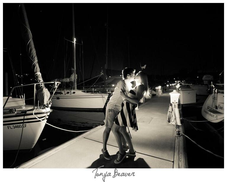 Sunset Sailing Engagement Photos; Sailing Engagement Photos; Western Carolina Sailing Club Engagement Photos; Jacksonville Sailing Engagement Photos; Tonya Beaver Photography; 