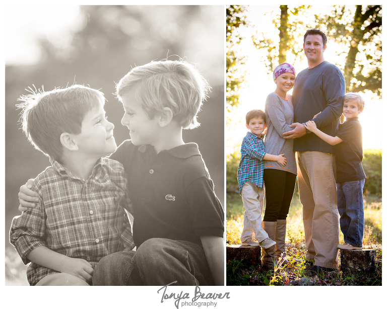 Jacksonville family photos; jacksonville rustic family photos; country setting family photos; Tonya Beaver Photography;  Jacksonville Sunset Family Photos;