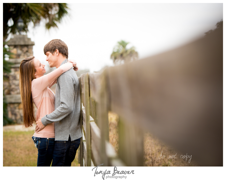 Live Oak Engagement Photos; Rustic Engagement Photos; Country Engagement Photos; Jacksonville Engagement Photos; Tonya Beaver Photography;