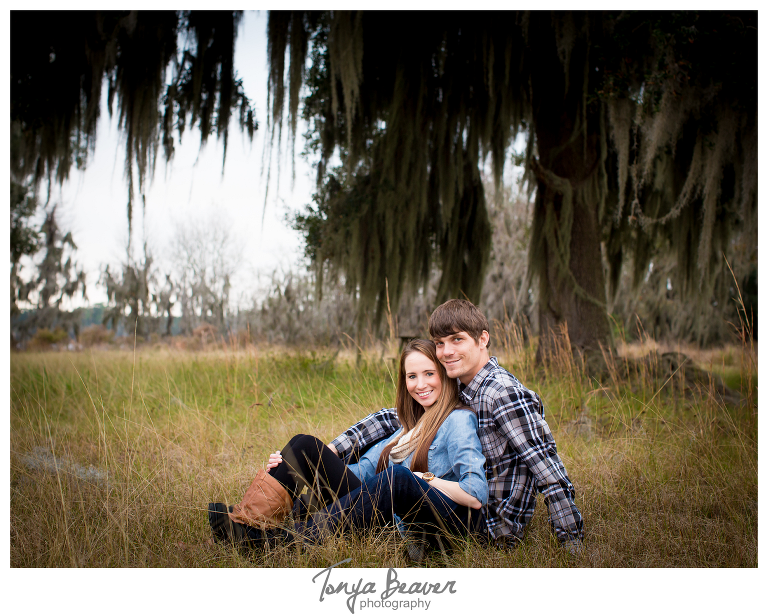 Live Oak Engagement Photos; Rustic Engagement Photos; Country Engagement Photos; Jacksonville Engagement Photos; Tonya Beaver Photography;
