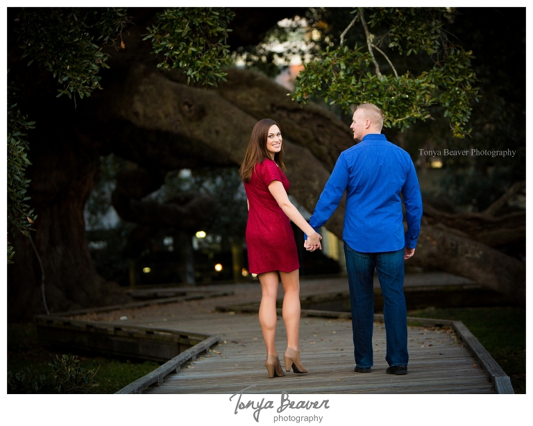 Treaty Oak Park Engagement Photos by Tonya Beaver Photography; jacksonville engagement photographer; jacksonville wedding photographer; downtown jax engagement photos; treaty oak engagement photos; tonya beaver photography;