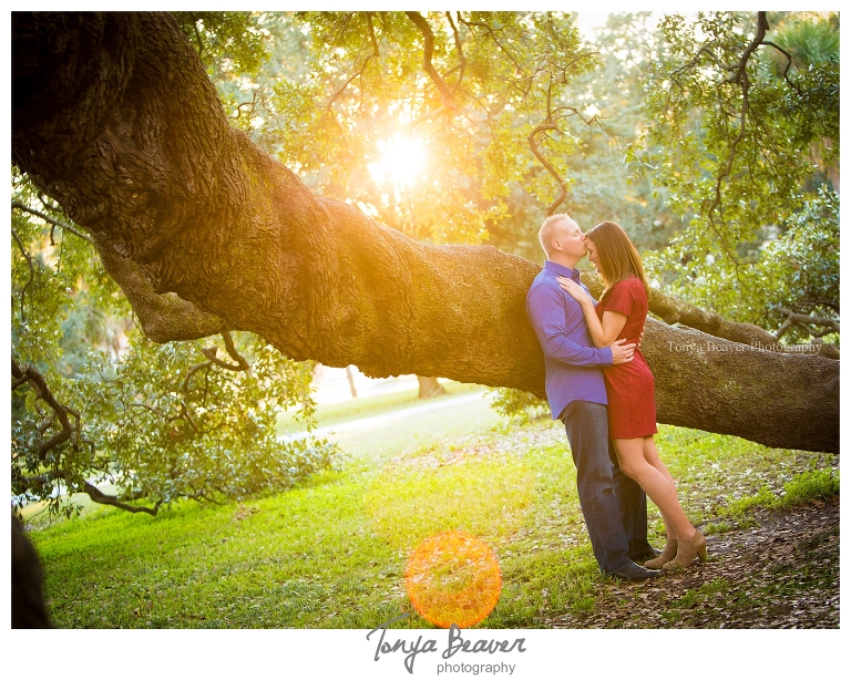 Treaty Oak Park Engagement Photos by Tonya Beaver Photography; jacksonville engagement photographer; jacksonville wedding photographer; downtown jax engagement photos; treaty oak engagement photos; tonya beaver photography;