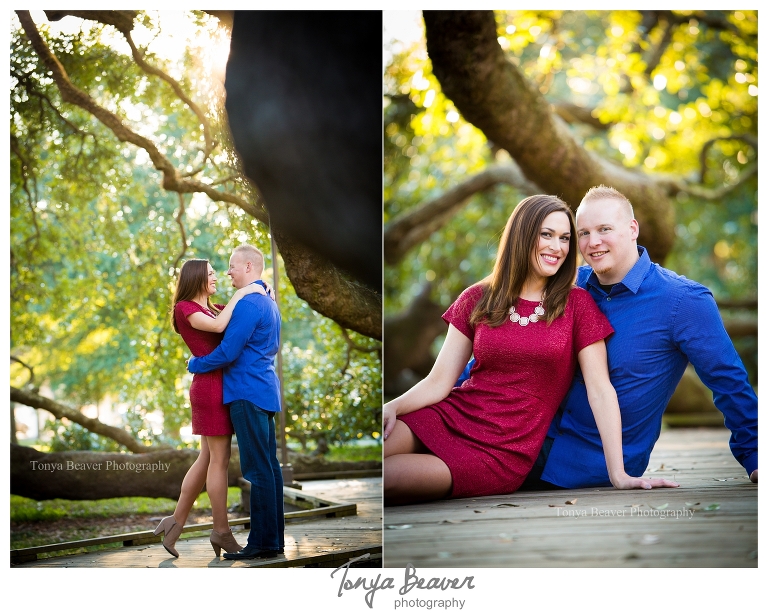 Treaty Oak Park Engagement Photos by Tonya Beaver Photography; jacksonville engagement photographer; jacksonville wedding photographer; downtown jax engagement photos; treaty oak engagement photos; tonya beaver photography;