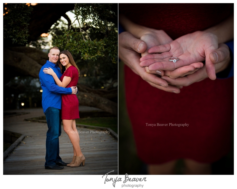 Treaty Oak Park Engagement Photos by Tonya Beaver Photography; jacksonville engagement photographer; jacksonville wedding photographer; downtown jax engagement photos; treaty oak engagement photos; tonya beaver photography;