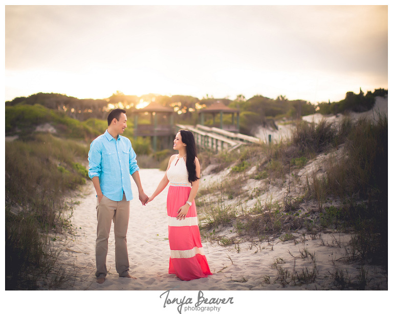 Hanna Park Engagement Photos by Tonya Beaver Photography ; Kathryn Abbey Hanna Park Engagement Photos by Tonya Beaver Photography ; Jacksonville Beach Engagement Photos, Florida Engagement Photos;  