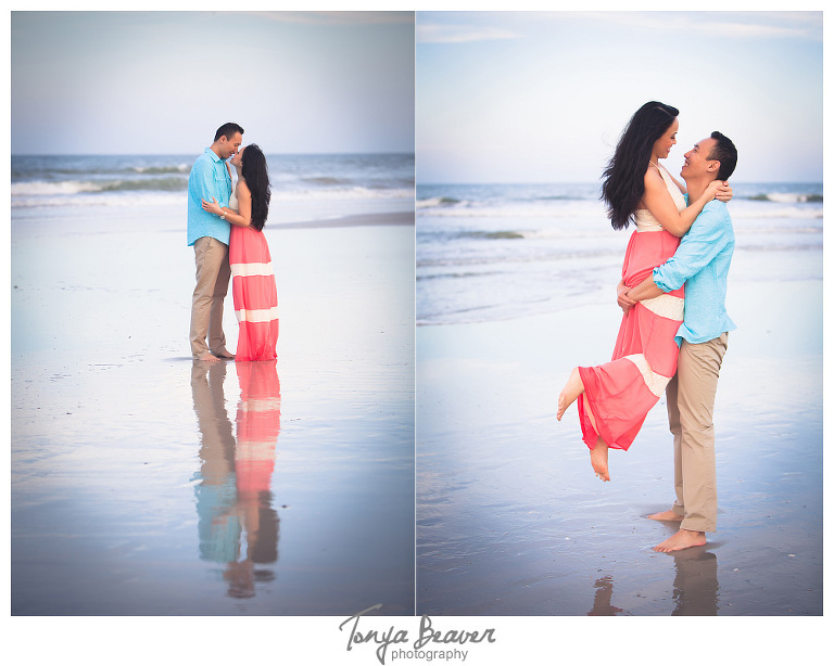 Hanna Park Engagement Photos by Tonya Beaver Photography ; Kathryn Abbey Hanna Park Engagement Photos by Tonya Beaver Photography ; Jacksonville Beach Engagement Photos, Florida Engagement Photos;  