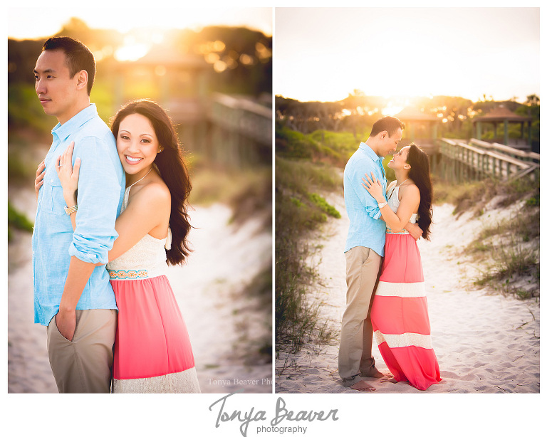 Hanna Park Engagement Photos by Tonya Beaver Photography ; Kathryn Abbey Hanna Park Engagement Photos by Tonya Beaver Photography ; Jacksonville Beach Engagement Photos, Florida Engagement Photos;  