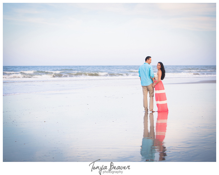 Hanna Park Engagement Photos by Tonya Beaver Photography ; Kathryn Abbey Hanna Park Engagement Photos by Tonya Beaver Photography ; Jacksonville Beach Engagement Photos, Florida Engagement Photos;  