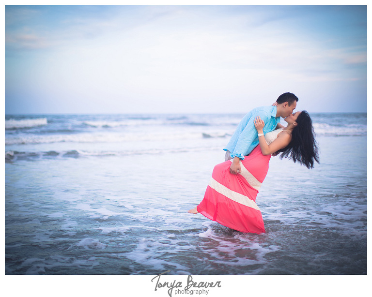 Hanna Park Engagement Photos by Tonya Beaver Photography ; Kathryn Abbey Hanna Park Engagement Photos by Tonya Beaver Photography ; Jacksonville Beach Engagement Photos, Florida Engagement Photos;  