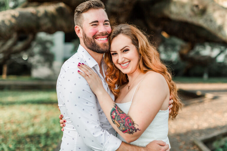 TREATY OAK ENGAGEMENT PHOTOGRAPHY, ALLIE + TRAE