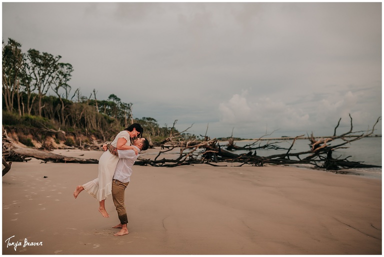 JACKSONVILLE BEACH ENGAGEMENT PHOTOS BY TONYA BEAVER PHOTOGRAPHY ; BONEYARD BEACH ENGAGEMENT PHOTOS BY TONYA BEAVER PHOTOGRAPHY ;  BIG TALBOT ISLAND ENGAGEMENT  PHOTOS BY TONYA BEAVER PHOTOGRAPHY ;