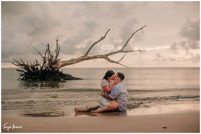 JACKSONVILLE BEACH ENGAGEMENT PHOTOS BY TONYA BEAVER PHOTOGRAPHY ; BONEYARD BEACH ENGAGEMENT PHOTOS BY TONYA BEAVER PHOTOGRAPHY ;  BIG TALBOT ISLAND ENGAGEMENT  PHOTOS BY TONYA BEAVER PHOTOGRAPHY ;