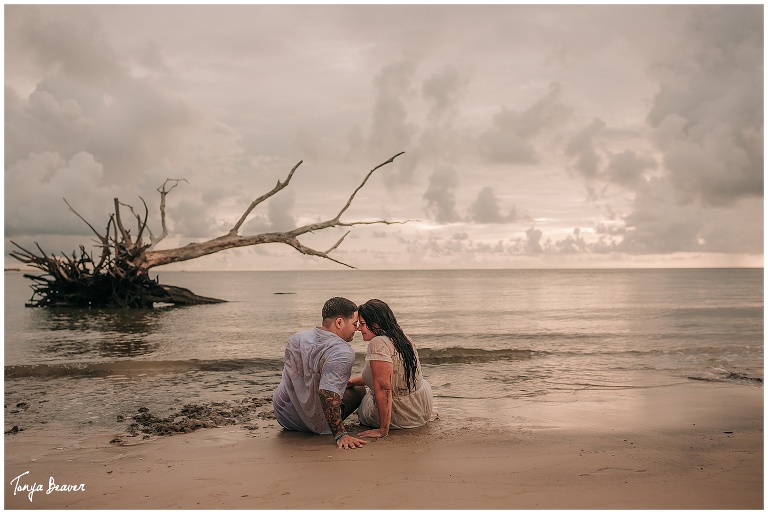 JACKSONVILLE BEACH ENGAGEMENT PHOTOS BY TONYA BEAVER PHOTOGRAPHY ; BONEYARD BEACH ENGAGEMENT PHOTOS BY TONYA BEAVER PHOTOGRAPHY ;  BIG TALBOT ISLAND ENGAGEMENT  PHOTOS BY TONYA BEAVER PHOTOGRAPHY ;