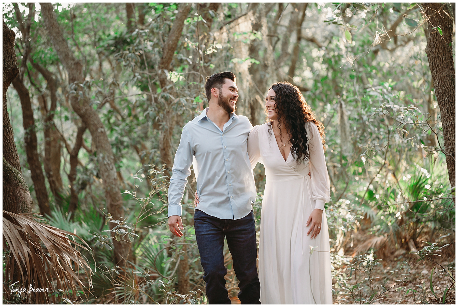 Jacksonville beach engagement photos; Jacksonville engagement photography; Jacksonville engagement photos; Jacksonville engagement pictures; Jacksonville Engagement Portraits; Jacksonville Engagement Session; Jacksonville Engagement Photography; Save the Date; Jacksonville Sunset Engagement Photos; Tonya Beaver Photography; Woodsy Engagement photos; 