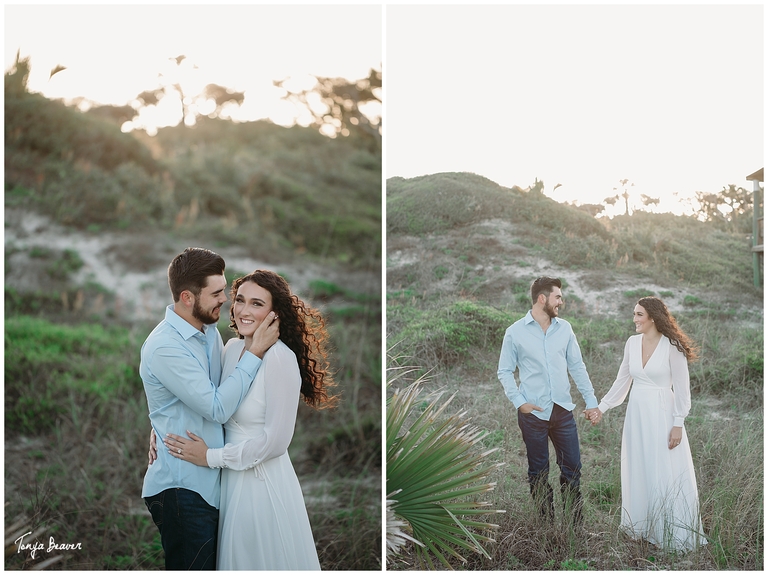 Jacksonville beach engagement photos; Jacksonville engagement photography; Jacksonville engagement photos; Jacksonville engagement pictures; Jacksonville Engagement Portraits; Jacksonville Engagement Session; Jacksonville Engagement Photography; Save the Date; Jacksonville Sunset Engagement Photos; Tonya Beaver Photography; Woodsy Engagement photos;