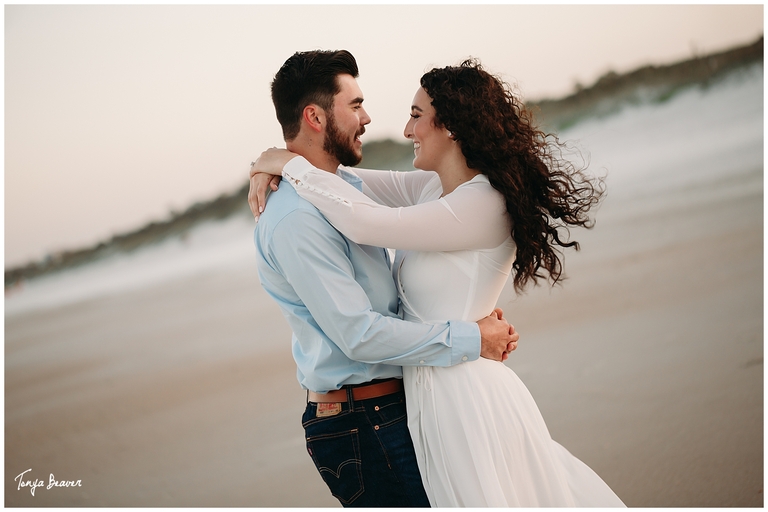 Jacksonville beach engagement photos; Jacksonville engagement photography; Jacksonville engagement photos; Jacksonville engagement pictures; Jacksonville Engagement Portraits; Jacksonville Engagement Session; Jacksonville Engagement Photography; Save the Date; Jacksonville Sunset Engagement Photos; Tonya Beaver Photography; Woodsy Engagement photos;